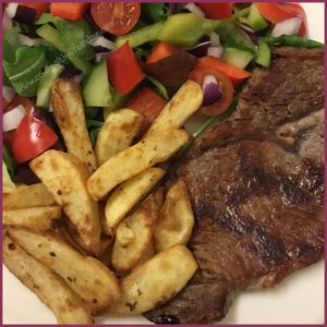 Picture of steak & chips