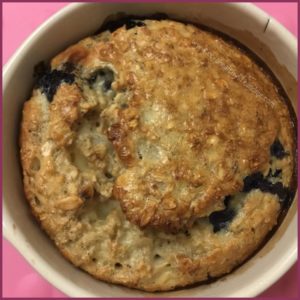 Photo of blueberry baked oats